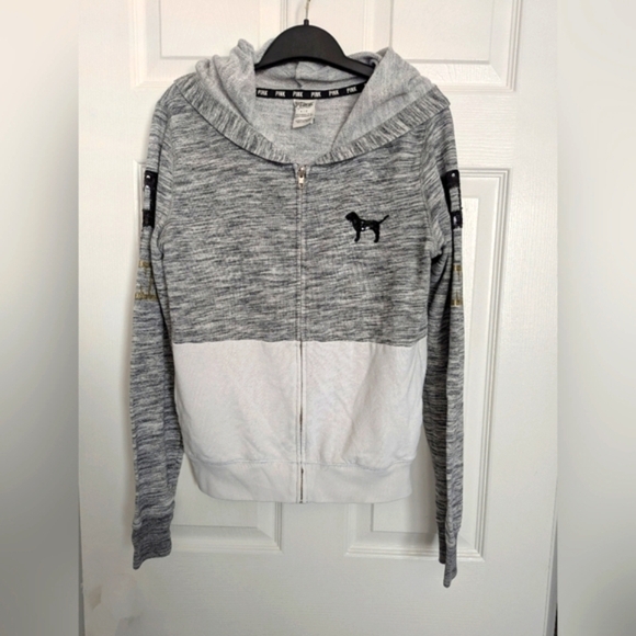 PINK Victoria's Secret's Women's (Size Small) Bling Zip-Up Hoodie - Picture 2 of 13